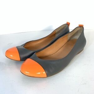 J.Crew Patent Leather Cap Toe Flats Sz 7